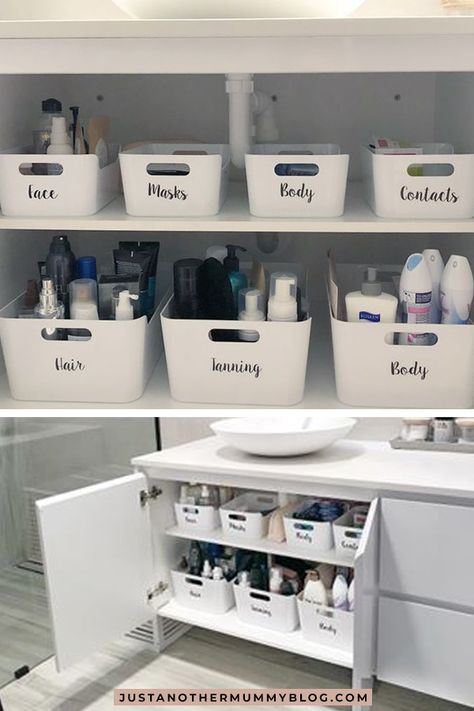 Penyimpanan Makeup, Teenage Room Decor, Bathroom Cupboards, Bathroom Cupboard, Bilik Air, Hiasan Bilik Tidur, Diy Bathroom Storage, Bathroom Storage Organization, Home Organisation