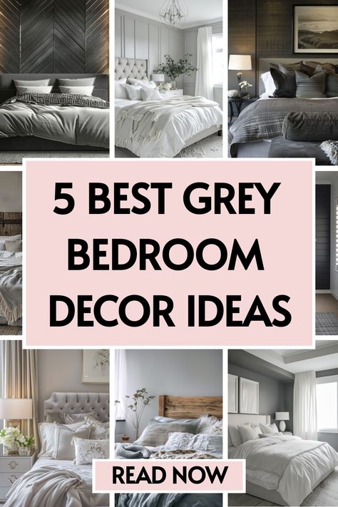 💡 Refresh your bedroom design with our professional tips on incorporating grey bedroom furniture. Whether you're updating your main suite or guest room, our article has the inspiration you need. Tap to discover more and start your transformation! 🖌️🛋️ Grey Bedroom Decor Ideas, Cream And Grey Bedroom, Grey Curtains Bedroom, Grey Headboard Bedroom, Grey Bedroom Colors, Grey Bedroom Set, Modern Grey Bedroom, Dark Gray Bedroom, Winter Bedroom Decor