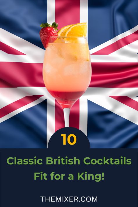 Who else is excited about King Charles' upcoming Coronation? The ceremony, the history, and the tradition make it a once-in-a-lifetime event to witness. Get involved by mixing a Great British cocktail to mark the occasion and toast the new King! British Cocktails, Whiskey And Ginger Ale, Sloe Berries, Bramble Cocktail, Ginger Beer Cocktail, British Beer, Champagne Drinks, Cocktail Party Food, After Dinner Drinks