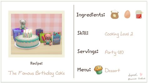 Sims 4 Birthday Cake, 4 Birthday Cake, Sims Food, Sims Memes, Sims 4 Kitchen, Sims 4 Cc Maxis Match, Sims 4 Cc Maxis, 4th Birthday Cakes, Mod Decor