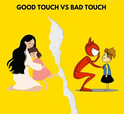 Good Touch Bad Touch Posters, Good Touch Bad Touch, My Five Senses, Bad Touch, Pop Up Card Templates, Sweet Romantic Quotes, Internet Safety, Smart Parenting, Preschool Art Activities