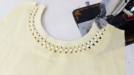 #neckdesign, neck design with pearls,stylish neck design neck design for kurti,neck design for kameez,new neck design 2022, Round Neckline Designs Kurti, Round Neck Patterns For Kurtis, Neckline Designs With Pearls, Round Neck Designs For Suits, Neck Designs For Gowns, Gol Gala Designs For Kameez, Creative Necklines, Galy Ke Design Simple 2023, Gale Ke Design Suit Ke