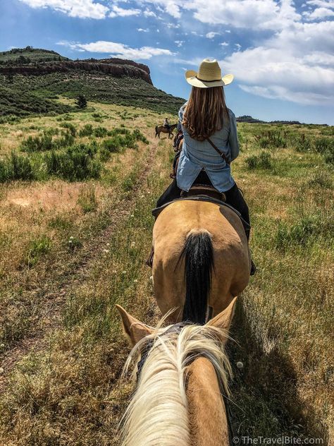 5 Must-Do Fun Experiences Around Boulder, Colorado! Including fly-fishing, horseback riding to a cowboy picnic, hiking, and sipping craft brews, and delicious food! Tips on where to stay and what to see and do. | thetravelbite.com | #Boulder #Colorado #Travel #Outdoors #Food Fun Experiences, Foto Cowgirl, Equestrian Helmets, Equestrian Helmet, Horse Aesthetic, Equestrian Boots, Horse Blankets, Colorado Travel, Travel Outdoors