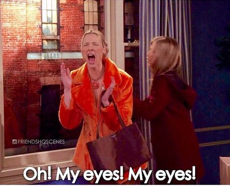 Love it! Friends Tv Show Poster, Eyes Meme, Reaction Photos, Friends Moments, Phoebe Buffay, Friends Funny Moments, Friends Series, Friends Show, Movie Premiere