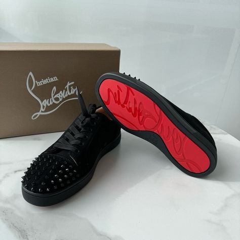 Christian Louboutin White Louboutin, Louboutin Loafers, Christian Louboutin Loafers, Christian Louboutin Shoes Sneakers, Christian Louboutin Red Bottoms, Christian Louboutin Sneakers, Red Bottom Shoes, Spike Shoes, Red Louboutin