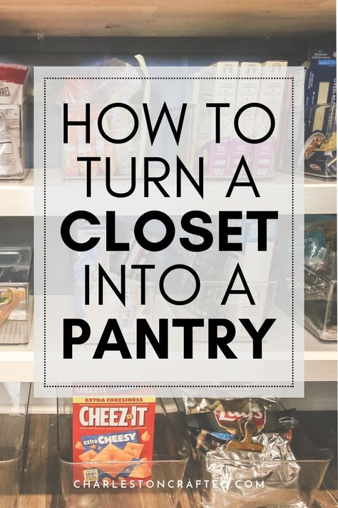 Turning A Closet Into A Pantry Ideas, Diy Pantry Closet How To Build, Kitchen Closet Pantry Storage, Pantry Closet Wooden Shelves, How To Turn Closet Into Pantry, How To Make A Closet Into A Pantry, How To Turn A Coat Closet Into A Pantry, Pantry Closet To Pantry Cabinet, Closet Into Butlers Pantry