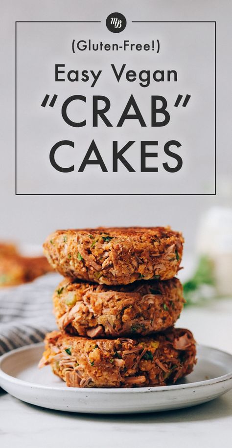 Vegan Crab Cakes Jackfruit, Cakes Minimalist, Vegan Crab Cakes, Vegan Crab, Jack Fruit, Jackfruit Recipes, Cake Calories, Vegan Worcestershire Sauce, Vegan Chef