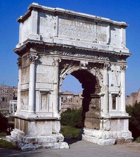 The Arch of Titus, Rome Arch Of Titus, Rome Architecture, Ancient Roman Architecture, Arch Of Constantine, Architecture Antique, Ancient Places, Roman Ruins, Roman Architecture, Roman Art