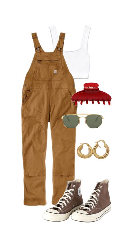 Carhartt Overalls Women Outfit, Overalls Women Outfits, Carhartt Overalls Women, Carhartt Overall, Carhartt Overalls, Overall Outfit, Women Outfit, Outfit Women, Overalls Women