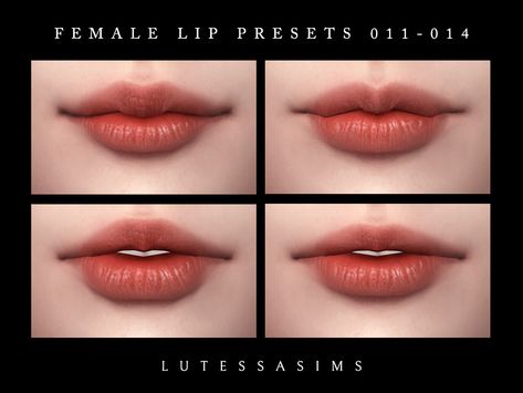 presets + makeup + eyes (sims 4) Sims 4 Cc Flair Leggings, Sims Jaw Presets, Sims4 Cc Body Presets, Sims4 Presets, The Sims 4 Cc Tattoos, Lip Presets, Sims 4 Presets, Sims Makeup, Female Lips