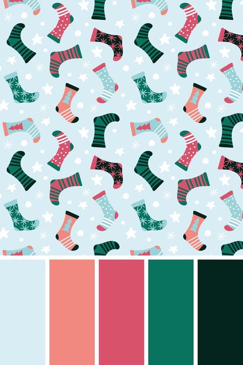 winter, socks, festive, christmas, holiday, warm, colors scheme, pattern, winter background Snowman Color Palette, Christmas Socks Pattern, Christmas Brochure, Socks Pattern, Winter Background, Winter Socks, Sock Patterns, Christmas Socks, Winter Colors