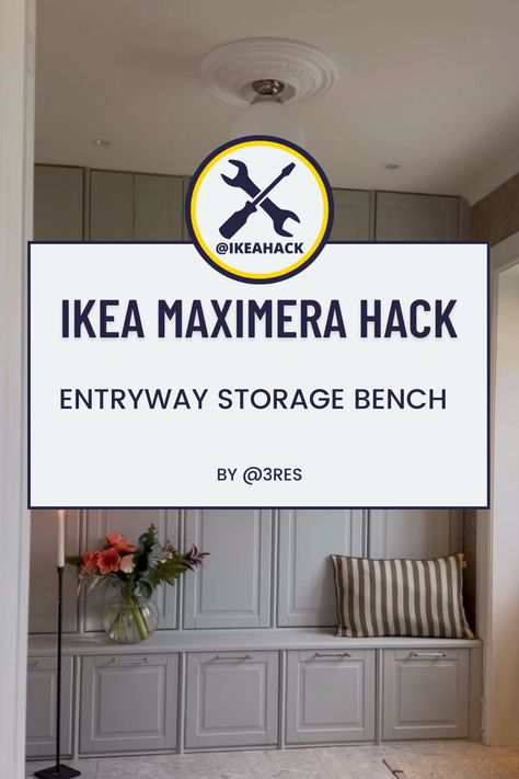 Ikea Shoe Bench, Ikea Maximera, Entryway Storage Bench, Ikea Shoe, Entryway Bench Storage, Entryway Storage, Entryway Organization, Bench With Shoe Storage, Ikea Kitchen