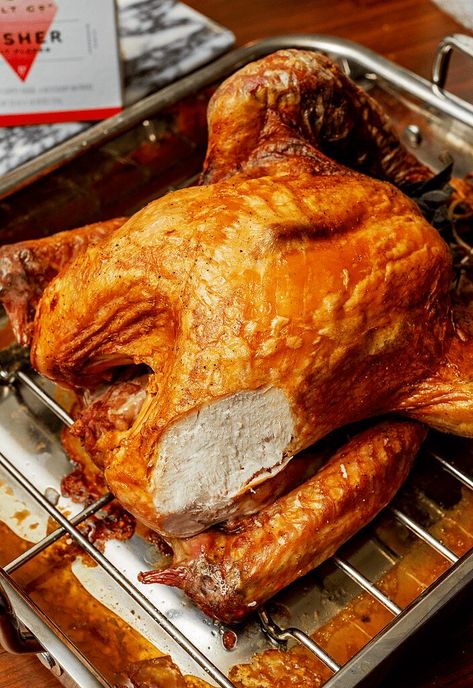 How-To: Dry-Brine Turkey How To Dry Brine A Turkey, Dry Brine For Turkey, Dry Brine Turkey Breast, Dry Brine Vs Wet Brine Turkey, 24 Hour Turkey Brine, Alton Brown Dry Brine Turkey, Citrus Dry Brine Turkey, 12 Pound Turkey, Brine Turkey