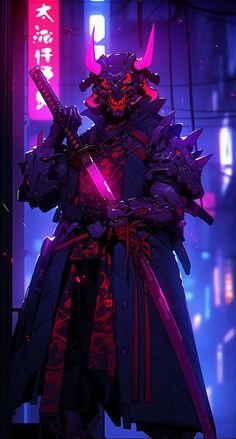 Futuristic Samurai, Dark Souls Artwork, Samurai Wallpaper, Samurai Artwork, Cyberpunk Anime, Cyberpunk Aesthetic, Skull Pattern, Cyberpunk Character, Samurai Art