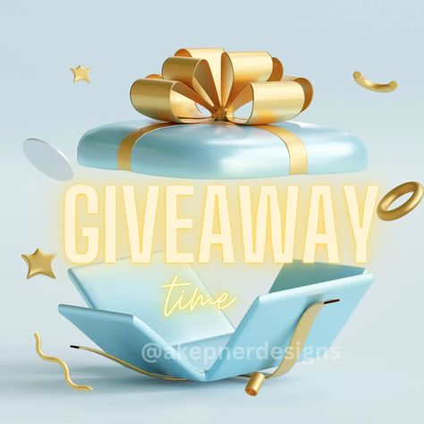 Giveaway graphic design for social media template example Giveaway Social Media Post, Giveaway Graphic Design, Giveaway Poster Design, Blue Presents, Giveaway Design, Giveaway Graphic, Design For Social Media, Giveaway Ideas, Product Advertising