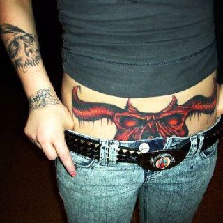 Danzig Tattoo, Tattoo Character, Cool Tattoos For Girls, Goth Eye Makeup, Girls Tattoos, Tattoos For Girls, Trash Polka Tattoo, Scary Tattoos, Geek Tattoo