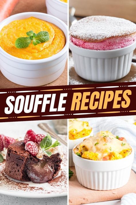 French Souffle Recipes, Individual Souffle Recipes, Souffle Recipes Dinner, Dessert Souffle Recipes, Savory Souffle Recipes, Chocolate Suffle Recipe Best, Egg Souffle Recipes Easy, Souffle Recipes Dessert, Souflee Recipes Dessert