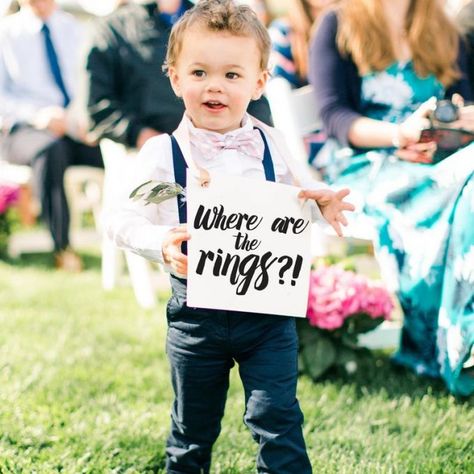 signs for flower girl ring bearer to carry Funny Ring Bearer, Ring Bearer Sign, Funny Wedding Signs, Ring Bearer Signs, Flower Girl Signs, Wedding Ceremony Signs, Kids Pages, Ceremony Signs, Girl Sign