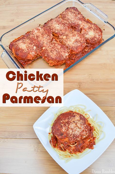 Tyson Chicken Patty Parmesan Recipe - Need a quick meal your family will love? Try this Chicken Patty Parmesan made with frozen chicken patties. It's super easy and ready in under 30 minutes. Chicken Patty Parmesan Recipe, Tyson Recipes, Chicken Patty Parmesan, Tyson Chicken Patties, Chicken Patty Recipes, Chicken Patty, Tyson Chicken, Chicken Parmesan Recipe Easy, Frozen Chicken Recipes