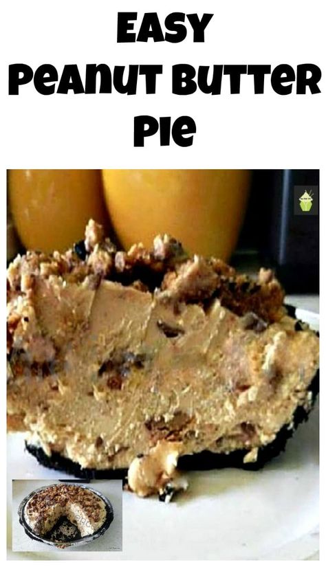 Easy Peanut Butter Pie, Pb Cups, Pie Pops, Chocolate Crust, Dessert Simple, Peanut Butter Desserts, Peanut Butter Pie, Easy No Bake Desserts, Eagle Brand