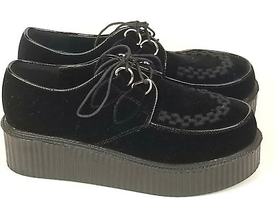 T.U.K. Viva Mondo Creeper Suede Black Size 8.5 | eBay Black Creepers, Skull And Bones, Creepers, Bridal Shoes, Bones, Best Deals, Quick Saves, Black