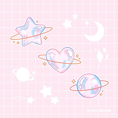 Pink Cute Drawing, Cat Tattoo Ideas, Planet Drawing, Crystal Drawing, Bottle Drawing, Cute Kawaii Animals, Cute Drawing, It's Monday, Unpopular Opinion