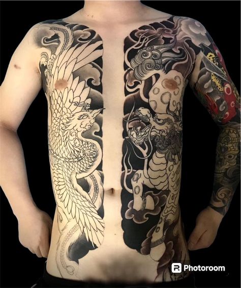 Japanese Torso Tattoo, Full Body Tattoo, Body Tattoos, Full Body, Tattoos