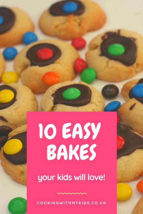 10 fun and easy bakes for kids to try #baking #recipe #fun #easy #children #toddlers Baking For Kids Easy, Easy Baking Ideas For Kids, Fun Cookie Recipes For Kids, Easy Kid Baking Recipes, Easy Kids Baking Recipes, Baking With Children, Baking Ideas For Kids, Baking With Toddlers Easy, Toddler Baking