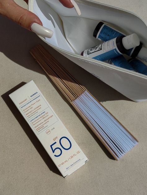 #spf #korres #poolvibes #skincare Korres Skincare, Greek Aesthetic, Summer Mood, Pool, Beauty