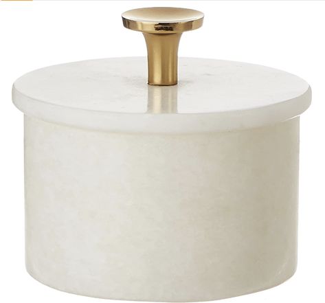 Queenza Salt Cellar with Lid & Brass Knob - 3 Inch White Makrana Marble Salt Bowl, Salt Dish for Kitchen and Dining - Multipurpose Small Box with Lid Terracotta Interior Design, Terracotta Interior, Salt Holder, Spice Tray, Salt Bowl, Salt Container, Salt Dish, Gourmet Salt, Marble Accessories