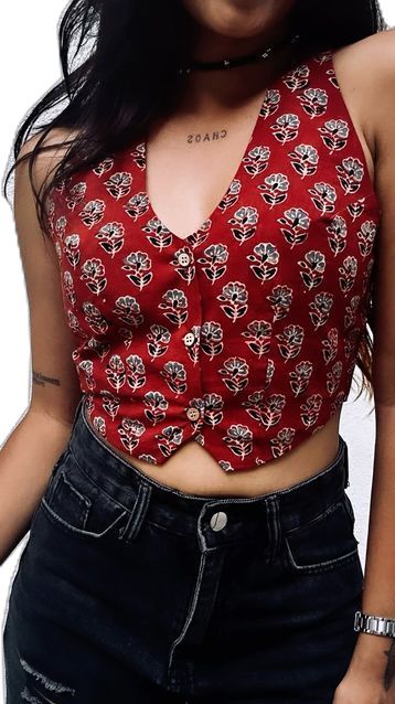 Top Stitching Ideas, Top Ideas For Women, Cotton Top Design, Blouse Styles For Women, Printed Tops For Women, Indie Tops, Cute Tops Aesthetic, Traditional Tops, Stitching Tops