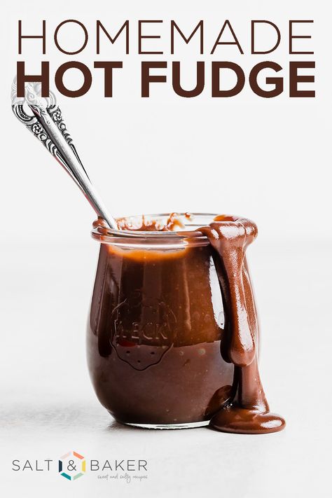 This warm, rich, and chocolatey Hot Fudge sauce is the perfect topping for vanilla ice cream, brownies, or ice cream cake roll. There are endless ways you can enjoy this chocolate sauce recipe. Homemade Hot Fudge Sauce, Hot Fudge Cake, Chocolate Sauce Recipes, Homemade Hot Fudge, Homemade Chocolate Pudding, Chocolate Cake Pops, Best Chocolate Desserts, Hot Fudge Sauce, Ninja Recipes