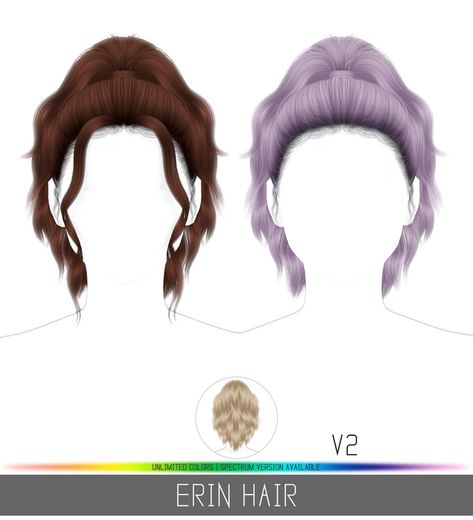 Sims 4 Simplicity Hair, Simplicity Sims 4, Simplicity Sims 4 Cc, Wavy High Ponytail, Sim4 Mods, Sims Aesthetic, Mods Ts4, Mods Sims 4, Cc Hair