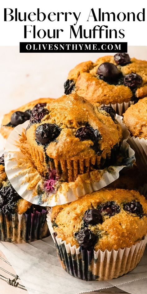 Healthy Blueberry Recipes Almond Flour, Almond Flour Lemon Blueberry Muffins, Almond Flour Muffins Blueberry, Blueberry Muffins With Almond Flour, Gluten Free Blueberry Protein Muffins, Almond Flour Blueberry Muffins Recipe, Almond Meal Muffins, Flourless Muffins, Blueberry Muffin Recipe Healthy