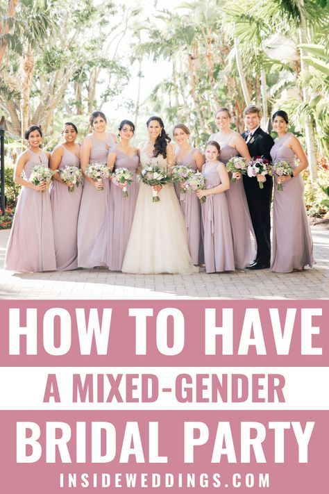 Break away from tradition and embrace inclusivity with a mixed-gender bridal party. Get inspired by expert tips and advice on how to plan and design a wedding party that celebrates the love and friendship of all genders. From outfit ideas to ceremony logistics, discover how to create a memorable and meaningful experience for everyone involved. Check out this insightful article by Inside Weddings and get ready to celebrate your wedding with a bridal party that reflects your values and beliefs. Mixed Gender Wedding Party, Mixed Gender Bridal Party, Real Bridesmaids, Bridal Attendant, Wedding Parties Colors, Inside Weddings, Mismatched Bridesmaid Dresses, Wedding Inside, Love And Friendship