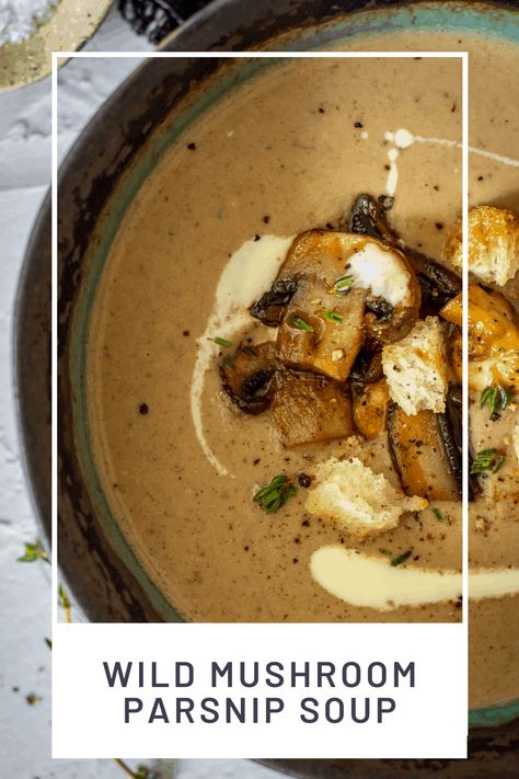 Mushrooms Soup, Wild Mushroom Soup, Porcini Mushroom, Parsnip Soup, Dried Porcini Mushrooms, Fancy Dishes, Meat Free Recipes, Wild Mushroom, Leek Soup