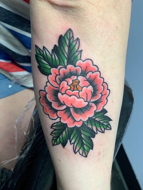 Traditional Style Carnation Tattoo, Neo Traditional Carnation Tattoo, Carnation Flower Tattoo Traditional, Traditional Carnation Tattoo, American Traditional Peony, Traditional Poppy Tattoo, Carnation Flower Tattoo, Trad Flash, Wild Rose Tattoo