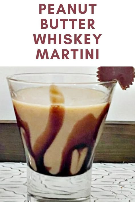 Chocolate Peanut Butter Cocktail, Chocolate Peanut Butter Martini, Skrewball Peanut Butter Whiskey Balls, Peanut Butter Martini Recipes, Screwball Martini, Peanut Butter Alcoholic Drinks, Chocolate Whiskey Drinks, Drinks With Peanut Butter Whiskey, Chocolate Drinks Alcohol