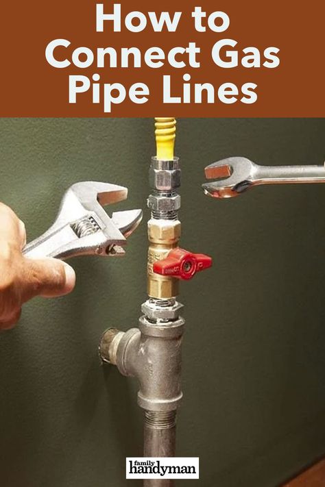 Soldering Copper Pipe, Pex Tubing, Handyman Projects, Gas Pipe, Gas Dryer, Diy Plumbing, Copper Pipe, Family Handyman, Home Repairs