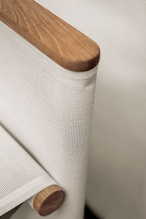 ORSON 002 director lounge chair | Roda Nest Chair, Fabric Chairs, Wood And Fabric, Joinery Details, Fabric Chair, Cozy Chair, Plywood Furniture, Wood Detail, Yacht Design