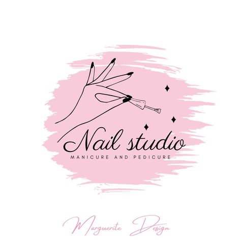 Logo Nails Salon, Nail Studio Logo, Mani Pedi Spa, Makeup Clipart, Simple Nail Art, New Nail Art Design, Nail Salon Decor, Beauty Boost, Nail Art Studio