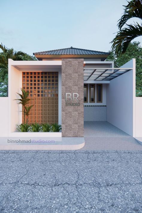 Small House Design Exterior, Building House Plans Designs, Modern House Facades, Minimal House Design, Home Stairs Design, Architectural House Plans, Small House Design Plans, Casa Exterior, Minimalist House Design