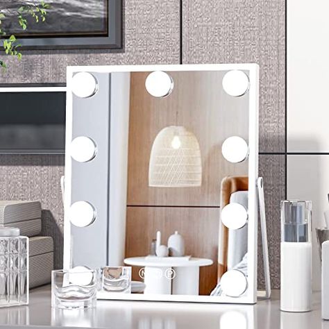 Best Vanity Mirror, Hollywood Style Mirror, Hollywood Makeup Mirror, Vanity Makeup Mirror, Hollywood Vanity Mirror, Vanity Mirror With Lights, Mirrors For Makeup, Hollywood Vanity, Hollywood Makeup