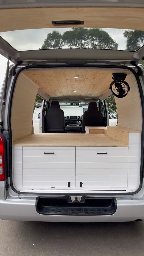 Can Conversion Ideas, Van Fitout, Campervan Furniture, Van Inspiration, Kombi Camper, Surf Van, Seating Bench, Folding Bench, Suv Camping