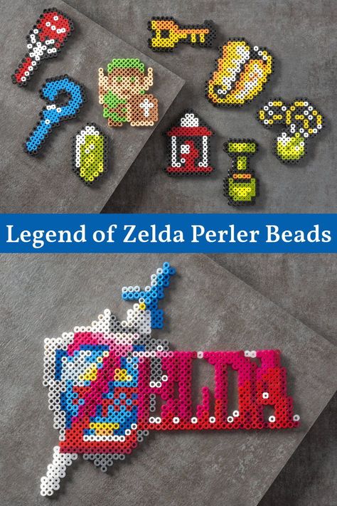 Dive into nostalgia with over 35 free Legend of Zelda perler bead patterns! Perfect for crafting fans and gamers alike, these designs celebrate the classic 1986 video game. Relive your childhood and share the magic of Hyrule with each pixel-perfect creation. Legend Of Zelda Perler Bead Patterns, Video Game Crochet Patterns Free, Video Game Crochet Patterns, Video Game Perler Bead Patterns, Legend Of Zelda Crafts, Legend Of Zelda Diy, Zelda Perler Bead Patterns, Legend Of Zelda Perler Beads, Zelda Perler Beads