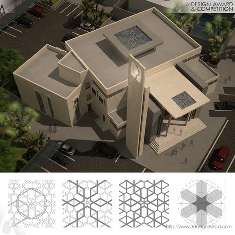 A' Design Award and Competition - Images of Salam by Azimuth For Architecture & Design Mosque Architecture Design, Surau Design, Islamic House Design, Museum Architecture Design, Modern Islamic Architecture, Modern Mosque, Modern Mosque Design, Masjid Design Islamic Architecture, Islamic Concept Architecture