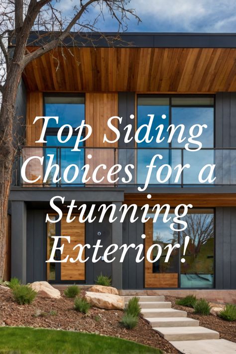 Give your home a fresh, modern appeal with high-quality siding options! From durable fiber cement to stylish vinyl and wood-look designs, today’s siding choices combine beauty with resilience. Perfect for boosting curb appeal and protecting your home from the elements. 🏠✨  #TopSidingOptions #HomeExterior #CurbAppeal #SidingSolutions #ExteriorUpgrade #HomeImprovement Shake Siding Exterior, Lap Siding Exterior, Mixed Siding Exterior, Vertical Vinyl Siding, Vinyl Shake Siding, Modern Siding, Siding Choices, Exterior Siding Options, Stucco Siding