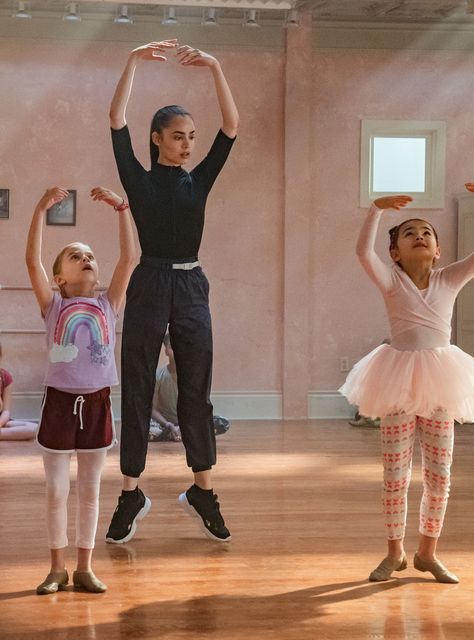 The Best Dance Movies On Netflix Right Now+#refinery29 Sofia Carson Dance, Feel The Beat April Outfits, Feel The Beat April, Dance Film, Dance Movie, Dance Outfit, Sophia Carson, Ballet Teacher, Ballet Dance Videos