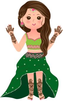 Mehandi Outfit, Bride Cartoon, Groom Cartoon, Mehandi Outfits, Wedding Illustration Card, Baby Shower Cake Designs, Henna Hands, Indian Invitation Cards, Mehndi Bride