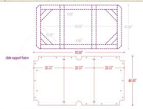 Dorset Custom Furniture - A Woodworkers Photo Journal: Build your own Pool Table Update Pool Table Dimensions, Unfinished Basements, Pool Table Pockets, Diy Pool Table, Billard Table, Pool Table Sizes, Basement Ceilings, Pool Table Design, Build Your Own Pool